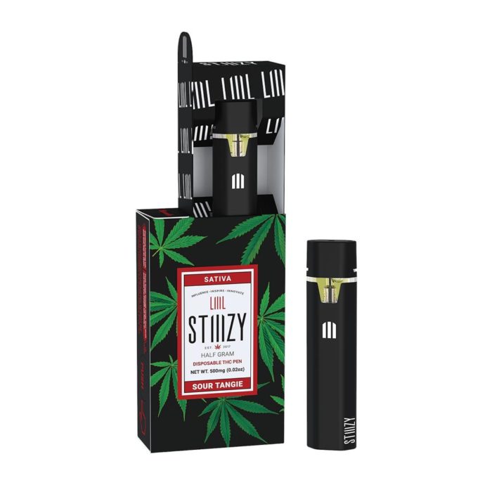 STIIIZY SATIVA DISPOSABLE THC PEN HALF GRAM (500 mg) SOUR TANGIE