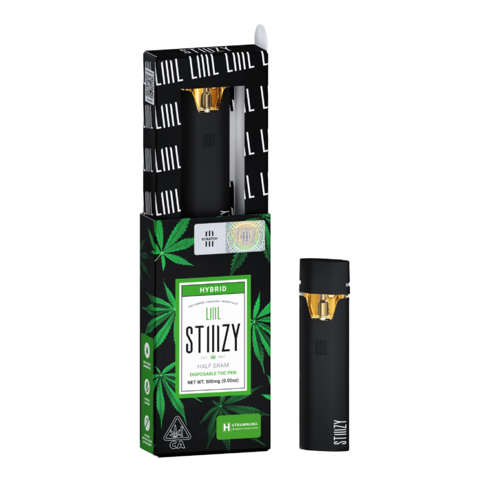 STIIIZY SATIVA DISPOSABLE THC PEN HALF GRAM (500 mg) STRAWNANA