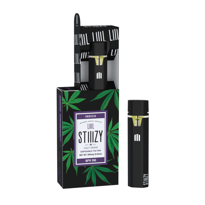 STIIIZY SATIVA DISPOSABLE THC PEN HALF GRAM (500 mg) SFV OG