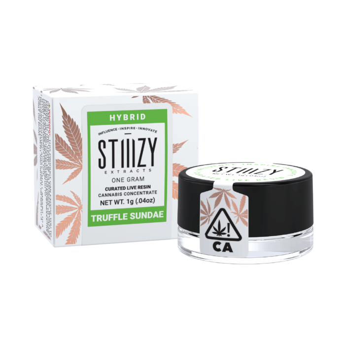 HYBRID STIIIZY SOLVENTLESS EXTRACTS 1 GRAM LIVE ROSIN JAM TRUFFLE SUNDAE CANNABIS CONCENTRATE