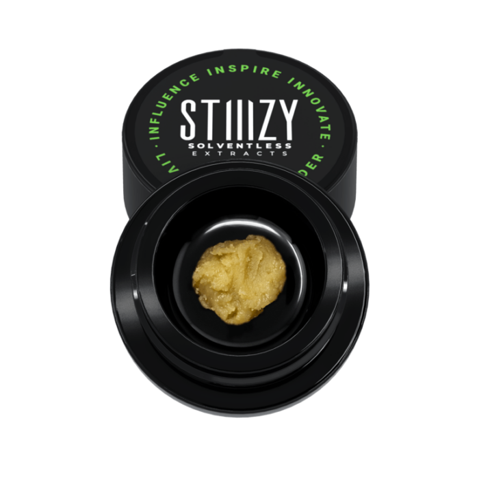 INDICA STIIIZY SOLVENTLESS EXTRACTS 1 GRAM LIVE ROSIN BADDER CANNABIS CONCENTRATE  PAPAYA CAKE