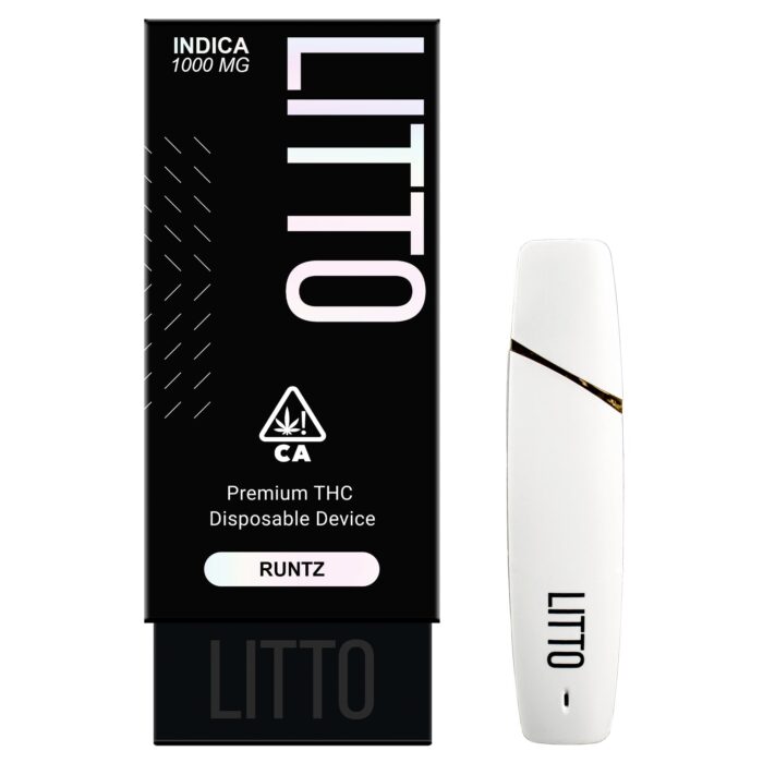 LITTO INDICA 1000 MG EXOTIC PREMIUM THC DISPOSABLE DEVICE RUNTZ