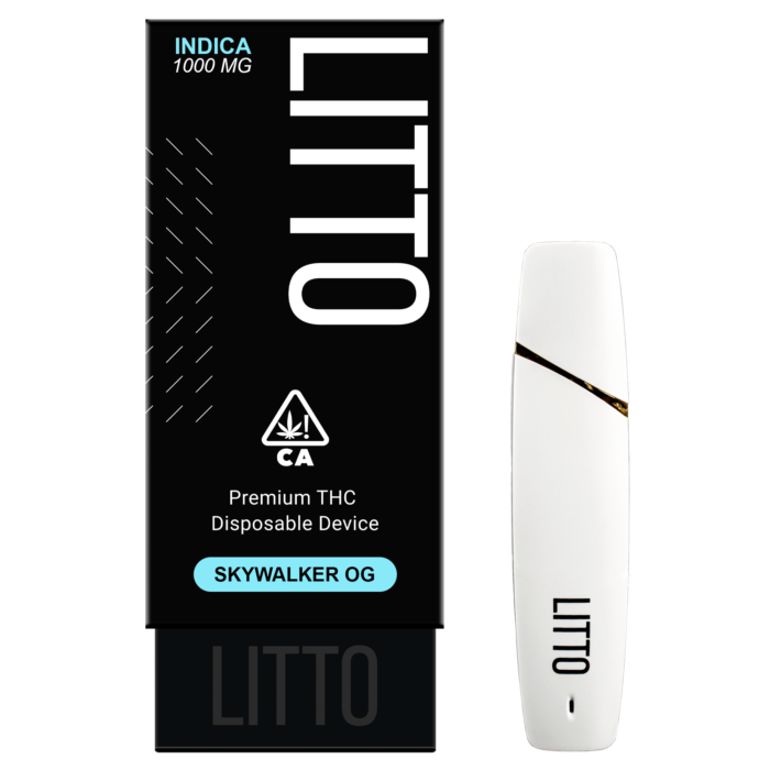 LITTO INDICA 1000 MG PREMIUM THC DISPOSABLE DEVICE SKYWALKER OG