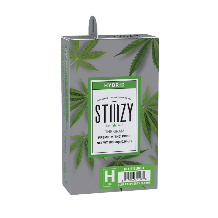 STIIIZY HYBRID PREMIUM THC PODS  ONE GRAM OG KUSH (1000 mg) BLUE BURST